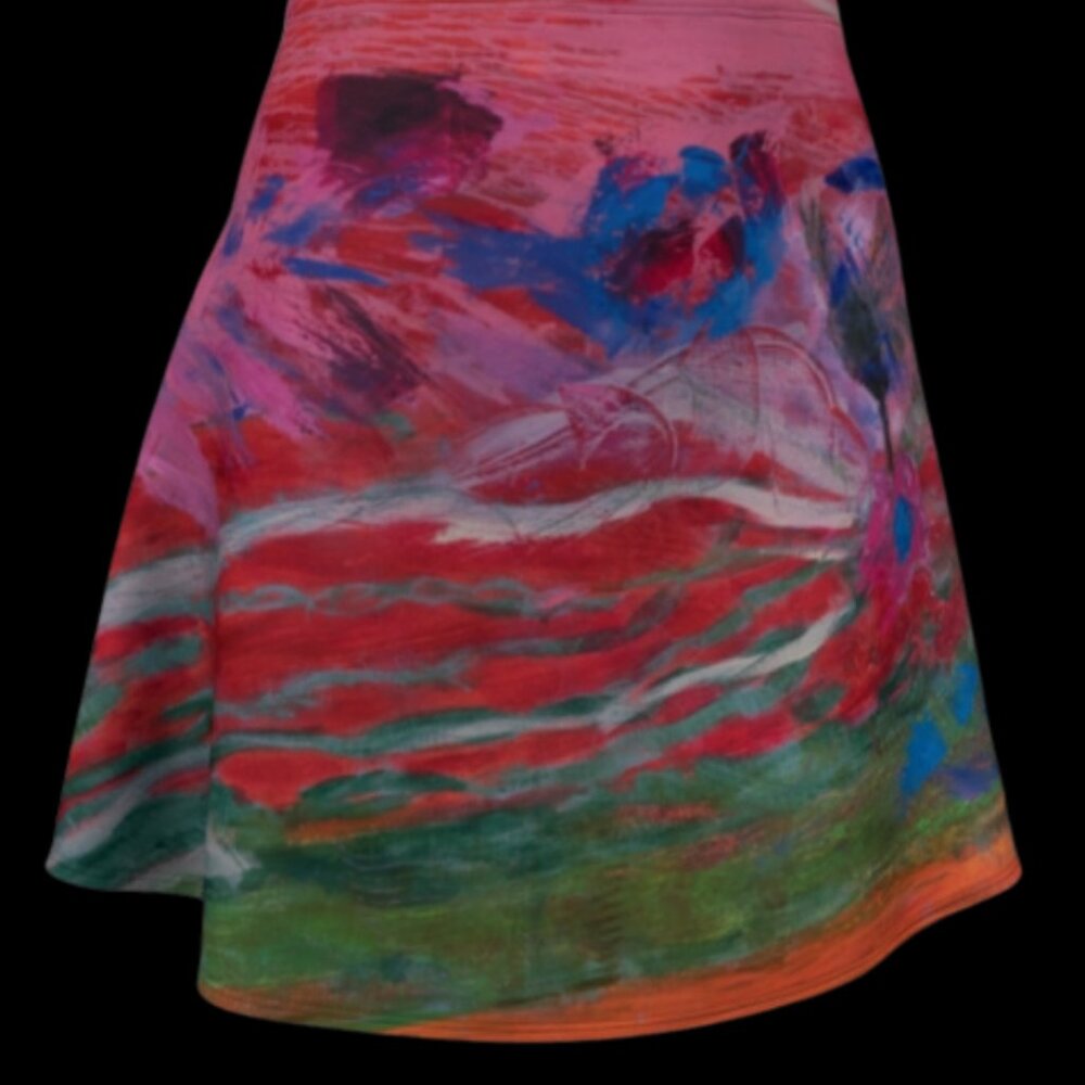 Short Flare Skirt Bird of Paradise - Brand New - Picture 3 of 8
